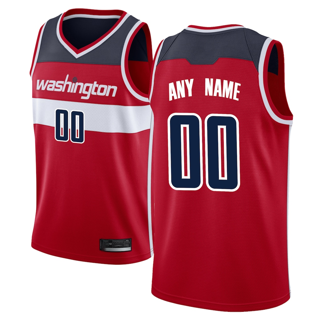 Qdoa Custom W.Wizards Red Swingman Jerseys - Icon Edition