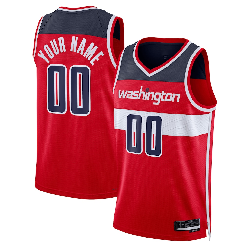 Qdoa Custom W.Wizards Red Swingman Jerseys - Icon Edition