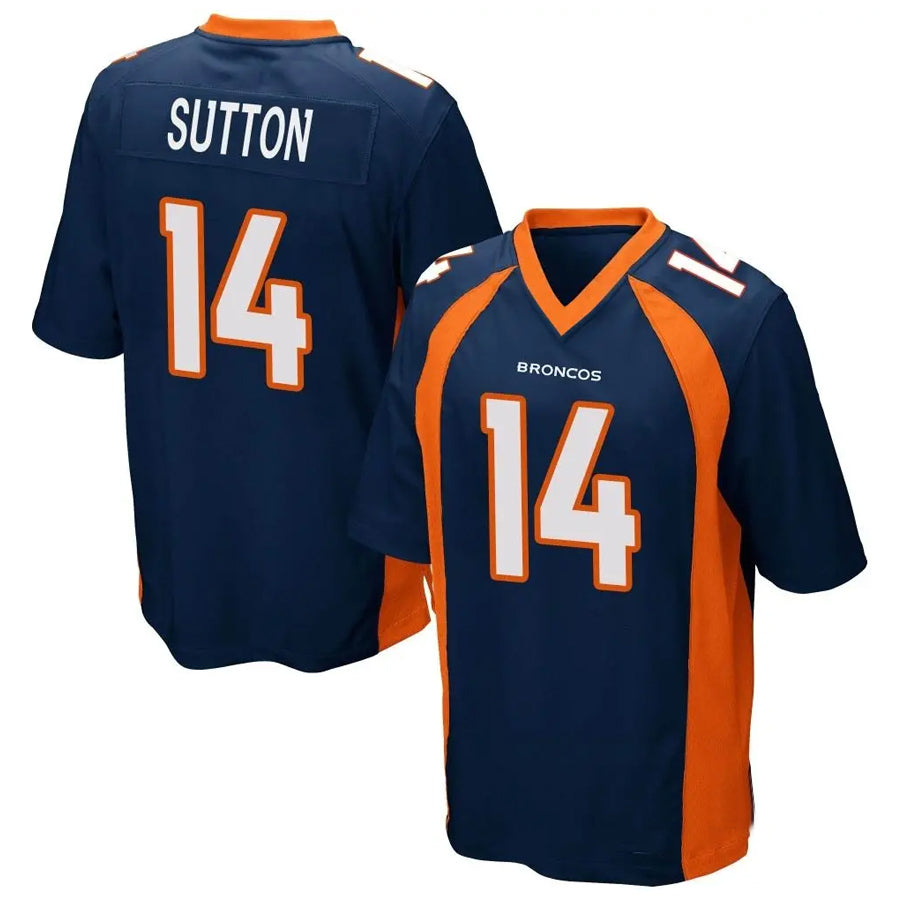 Qdoa D.Broncos #14 Courtland Sutton Player Navy Game Stitched Jerseys