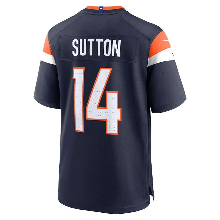 Qdoa D.Broncos #14 Courtland Sutton Player Navy Home Game Stitched Jerseys