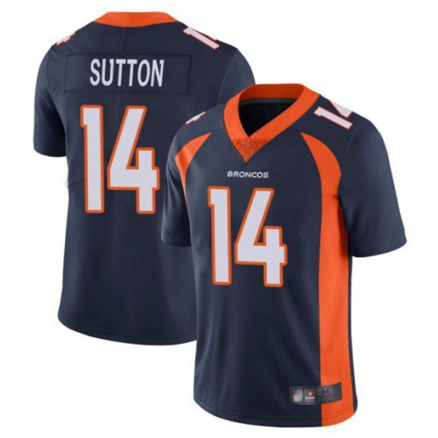 Qdoa D.Broncos #14 Courtland Sutton Player Navy Limited Stitched Jerseys