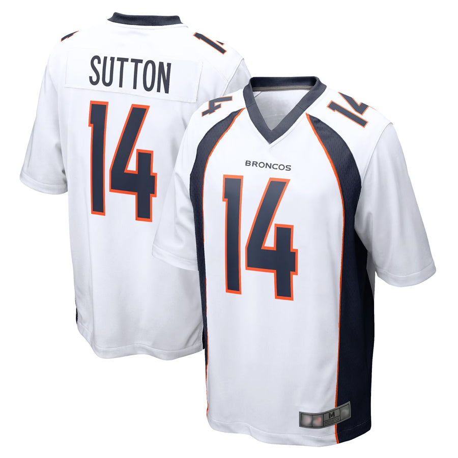 Qdoa D.Broncos #14 Courtland Sutton Player White Game Stitched Jerseys