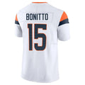 Qdoa D.Broncos #15 Nik Bonitto Player White Vapor F.U.S.E. Limited Stitched Jerseys