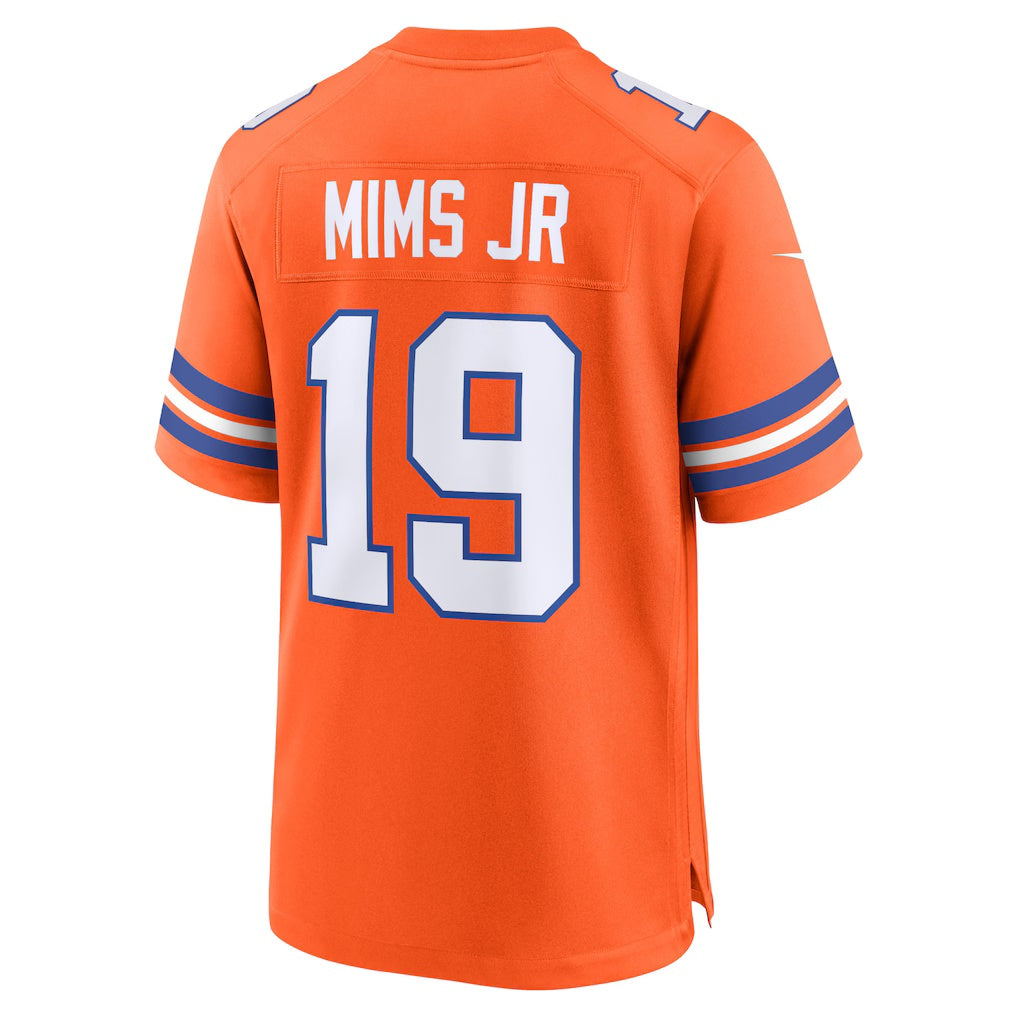 Qdoa D.Broncos #19 Marvin Mims Jr Orange Mile High Collection 1977 Throwback Player Game Stitched Jerseys