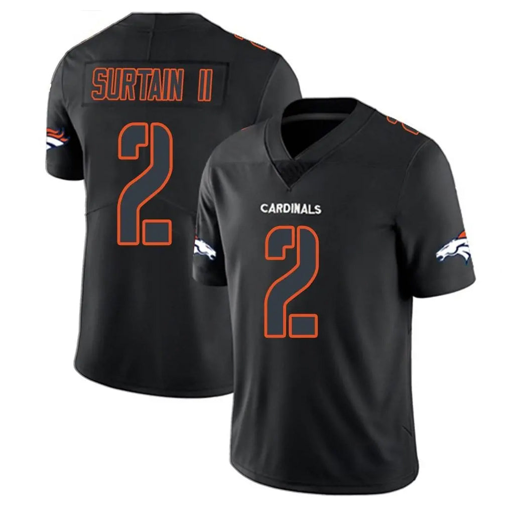 Qdoa D.Broncos #2 Pat Surtain II Player Black Impact Limited Game Stitched Jerseys
