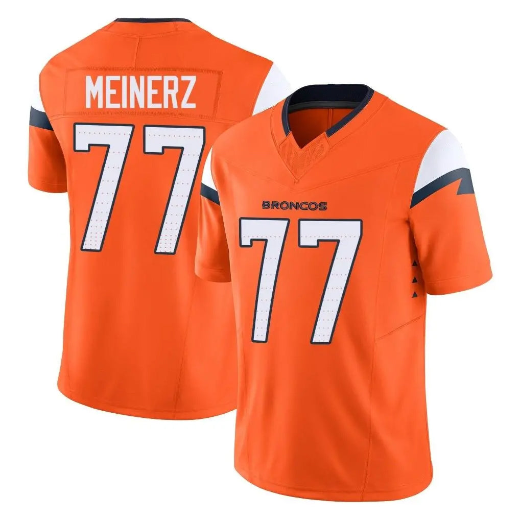 Qdoa D.Broncos #77 Quinn Meinerz Player Orange Vapor F.U.S.E. Limited Home Game Stitched Jerseys