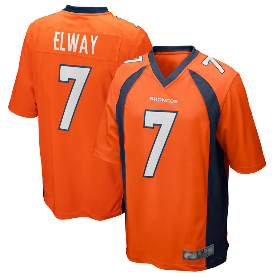 Qdoa D.Broncos #7 John Elway Player Orange Game Stitched Jerseys