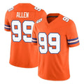 Qdoa D.Broncos #99 Zach Allen Player Orange Limited Alternate Vapor F.U.S.E. Throwback Game Stitched Jerseys