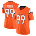 Qdoa D.Broncos #99 Zach Allen Player Orange Vapor F.U.S.E. Limited Home Game Stitched Jerseys
