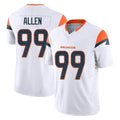 Qdoa D.Broncos #99 Zach Allen Player White Limited Vapor F.U.S.E. Home Game Stitched Jerseys
