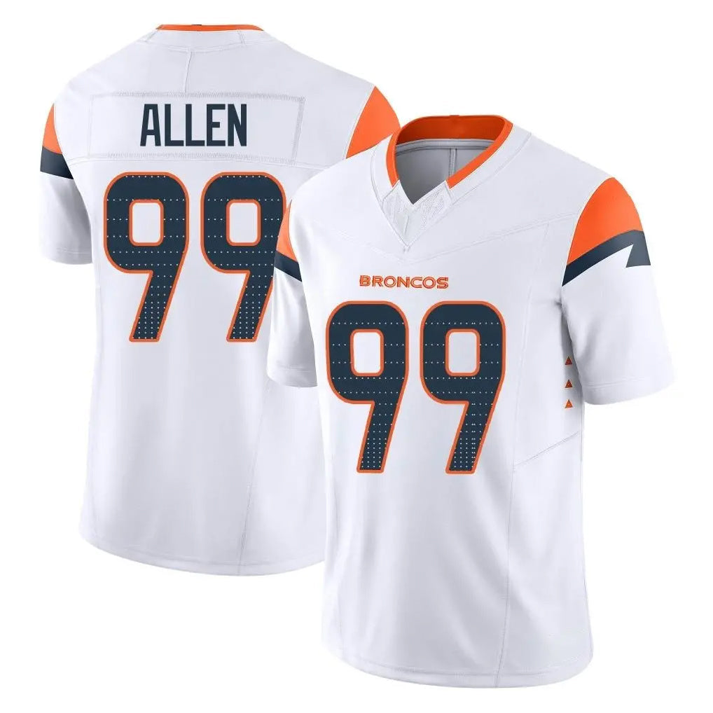 Qdoa D.Broncos #99 Zach Allen Player White Limited Vapor F.U.S.E. Home Game Stitched Jerseys