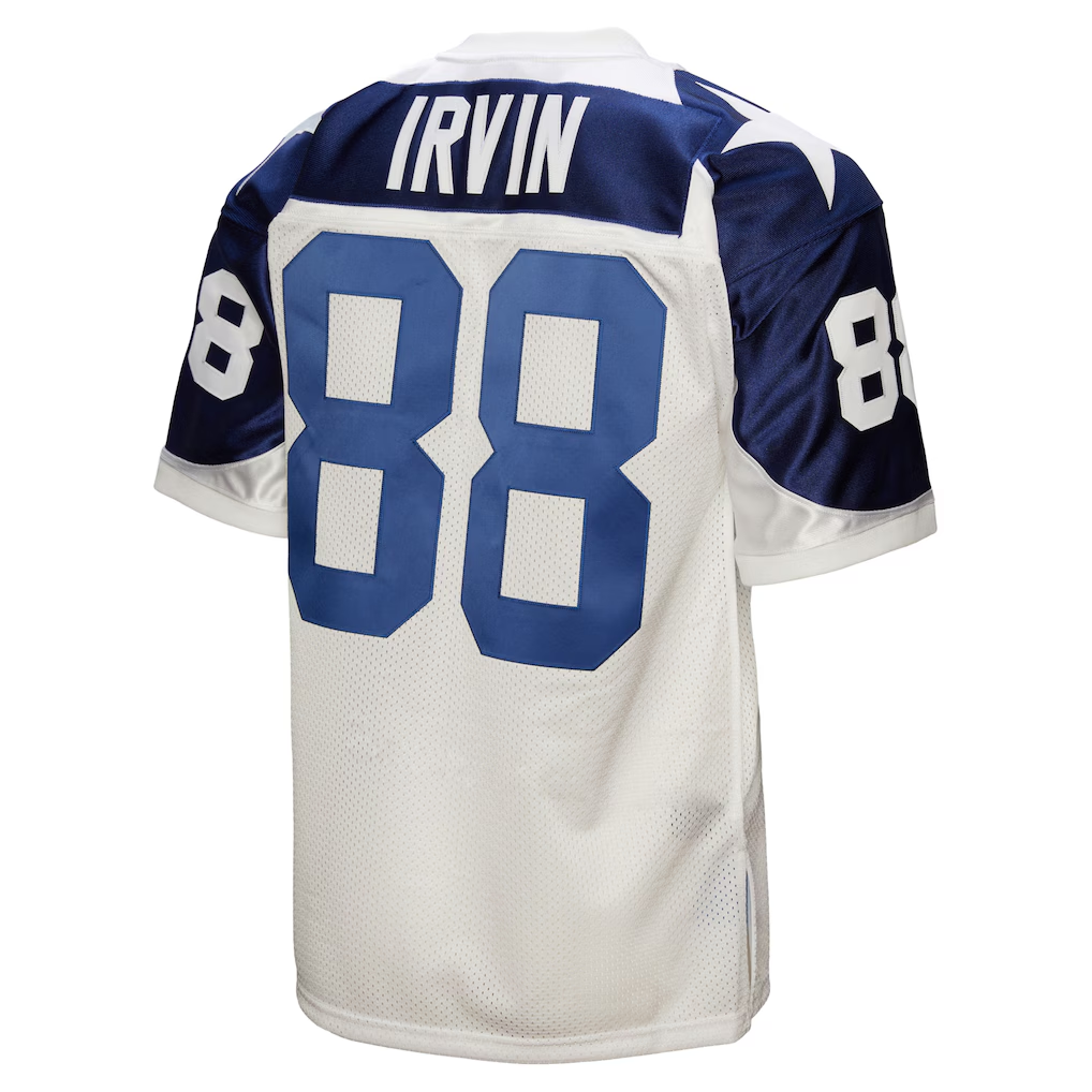 Qdoa D.Cowboys 1994 #88 Michael Irvin Mitchell & Ness White Authentic Throwback Retired Player Jersey