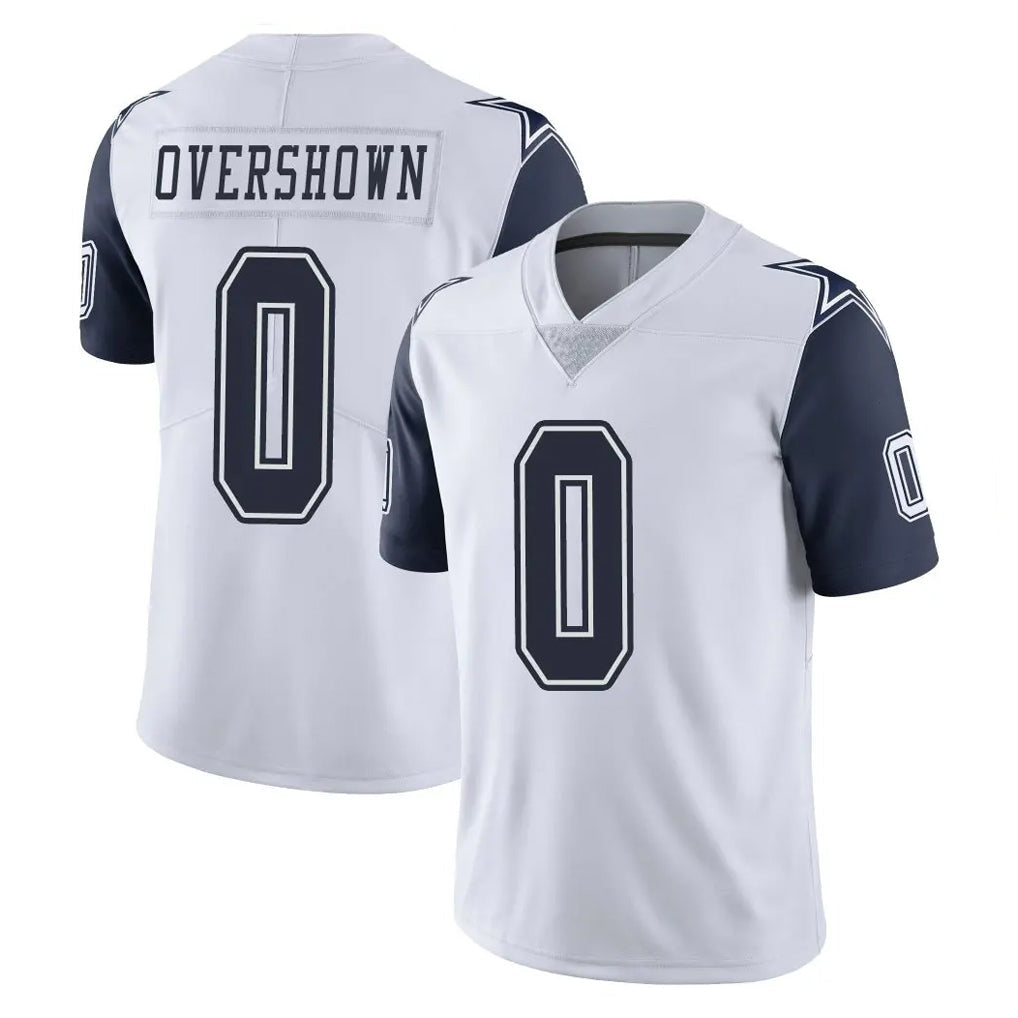 Qdoa D.Cowboys #0 DeMarvion Overshown Player White-Navy Limited Color Rush Vapor Untouchable Home Game Stitched Jerseys