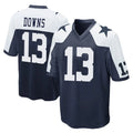 Qdoa D.Cowboys #13 Caleb Downs Player Navy-White Alternate Home Game Stitched Jerseys