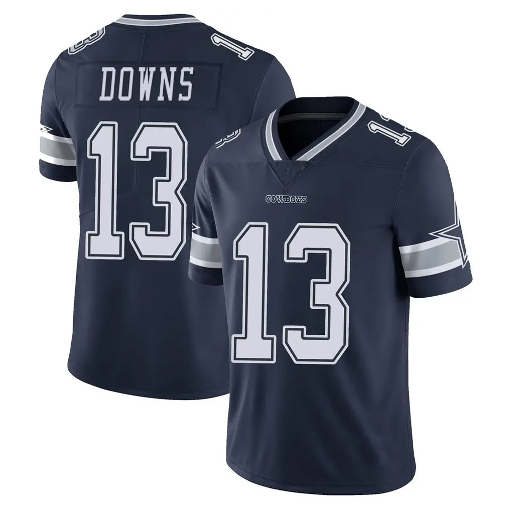 Qdoa D.Cowboys #13 Caleb Downs Player Navy Vapor Untouchable Limited Home Game Stitched Jerseys