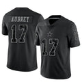Qdoa D.Cowboys #17 Brandon Aubrey Player Black REFLECTIVE Limited Stitched Jerseys