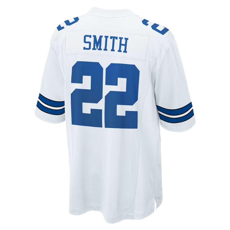 Qdoa D.Cowboys #22 Emmitt Smith Player White Home Game Stitched Jerseys