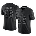 Qdoa D.Cowboys #26 DaRon Bland Player Black Limited Reflective Home Game Stitched Jerseys