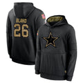 Qdoa D.Cowboys #26 DaRon Bland Player Black Salute to Service Pullover Hoodies Limited Stitched Jerseys
