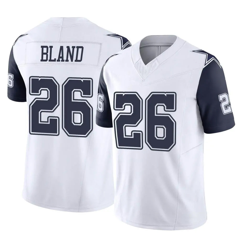 Qdoa D.Cowboys #26 DaRon Bland Player White-Navy Limited Vapor F.U.S.E. Home Game Stitched Jerseys