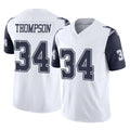 Qdoa D.Cowboys #34 Jalen Thompson Player White-Navy Limited Vapor F.U.S.E. Home Game Stitched Jerseys