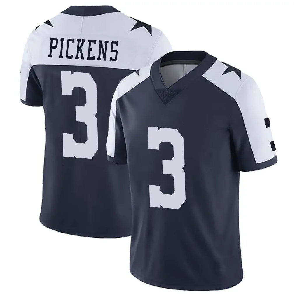 Qdoa D.Cowboys #3 George Pickens Player Navy-White Limited Alternate Vapor Untouchable Home Game Stitched Jerseys