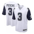 Qdoa D.Cowboys #3 George Pickens Player White-Navy Home Game Stitched Jerseys