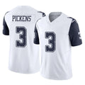 Qdoa D.Cowboys #3 George Pickens Player White-Navy Limited Vapor F.U.S.E. Home Game Stitched Jerseys