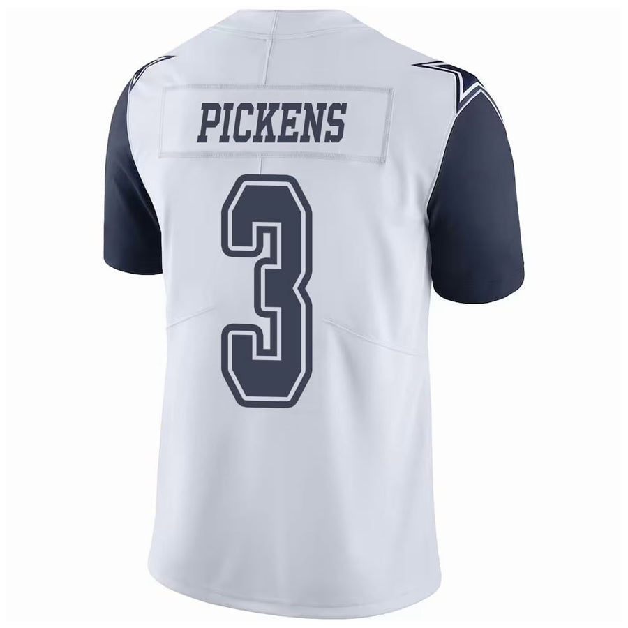 Qdoa D.Cowboys #3 George Pickens Player White Throwback Stitched Jerseys
