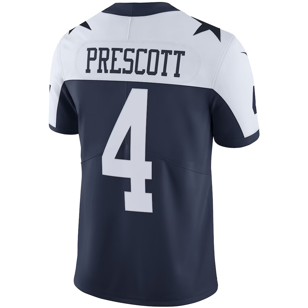 Qdoa D.Cowboys #4 Dak Prescott Navy Alternate Vapor Limited Stitched Jerseys