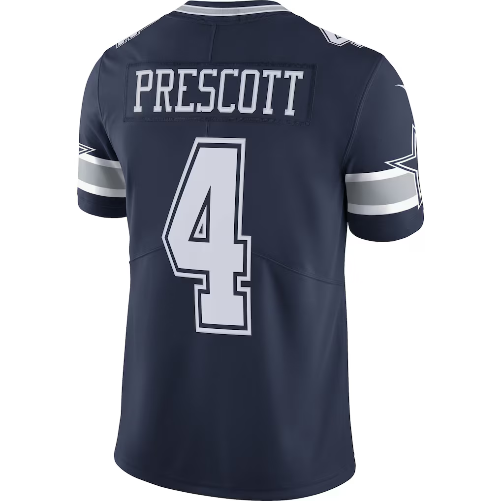 Qdoa D.Cowboys #4 Dak Prescott Navy Vapor Limited Player Stitched Jerseys