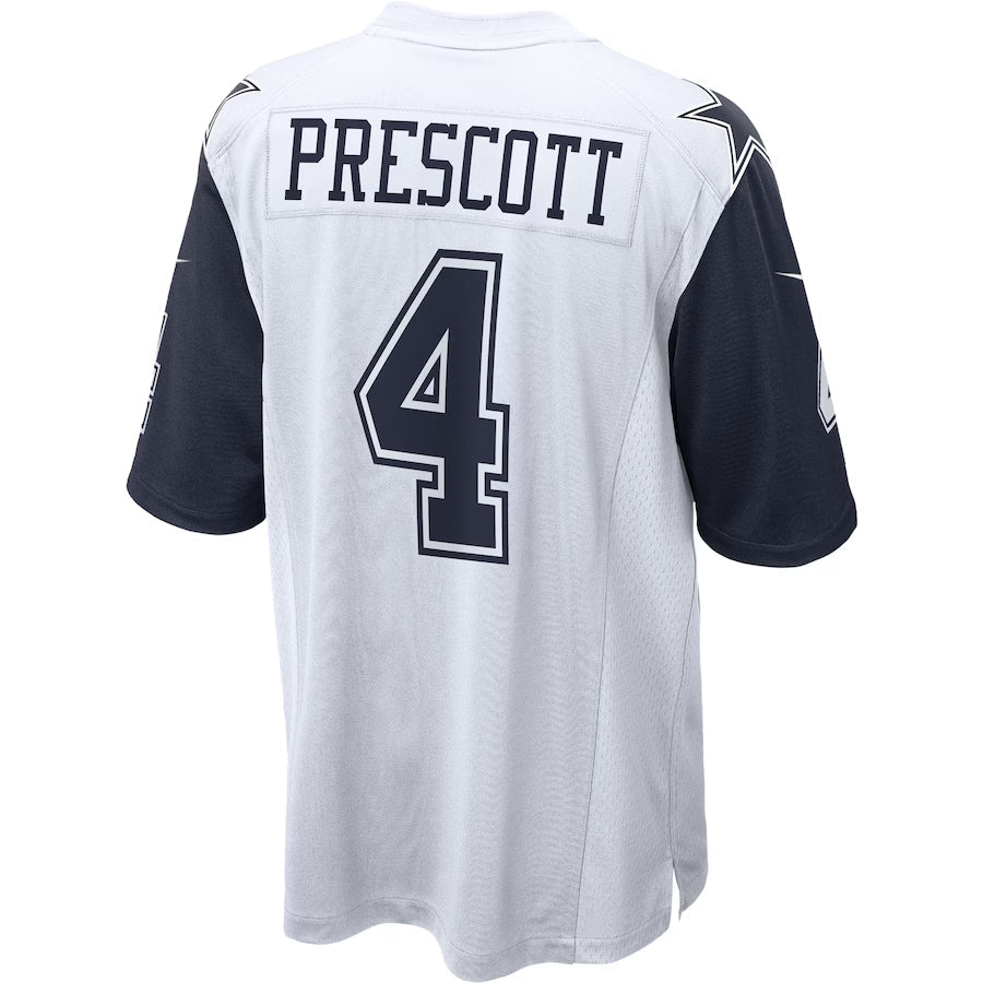 Qdoa D.Cowboys #4 Dak Prescott Player White Alternate Game Stitched Jerseys
