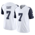 Qdoa D.Cowboys #7 Rashan Gary Player White-Navy Limited Vapor F.U.S.E. Home Game Stitched Jerseys
