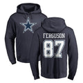 Qdoa D.Cowboys #87 Jake Ferguson Player Navy Pullover Hoodies Limited Stitched Jerseys
