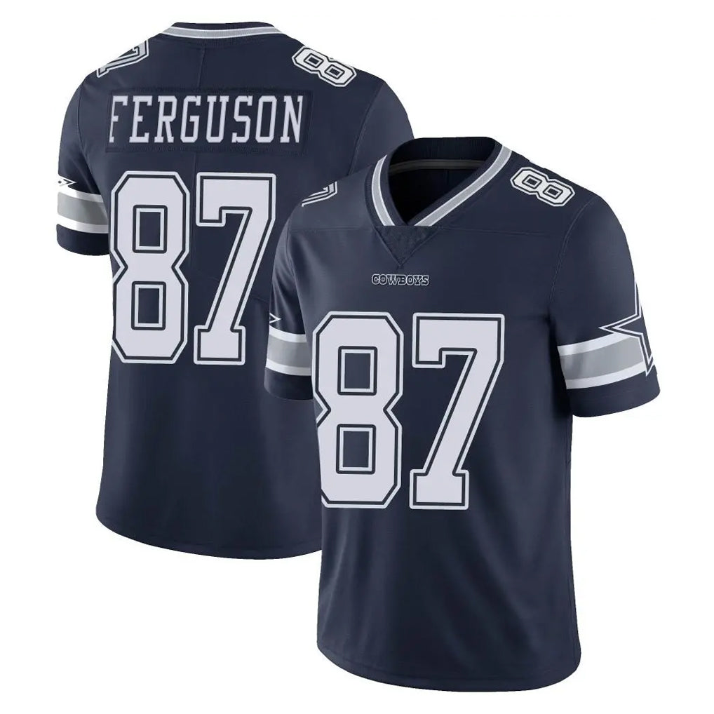 Qdoa D.Cowboys #87 Jake Ferguson Player Navy Vapor Untouchable Limited Home Game Stitched Jerseys