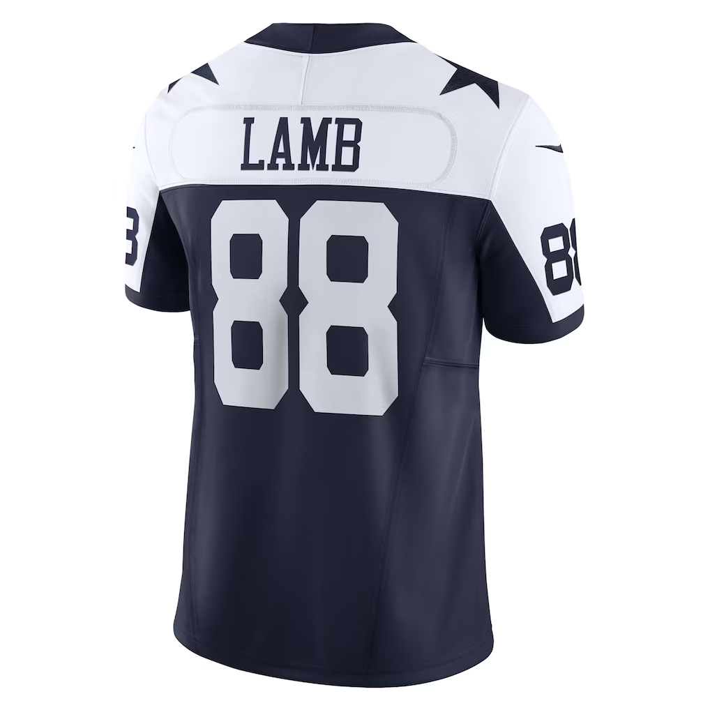 Qdoa D.Cowboys #88 CeeDee Lamb Navy Vapor F.U.S.E. Limited Stitched Jerseys
