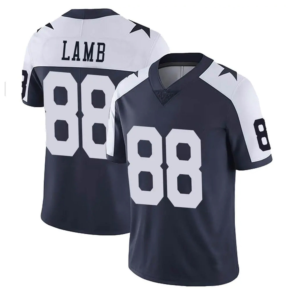 Qdoa D.Cowboys #88 CeeDee Lamb Player Navy-White Limited Alternate Vapor Untouchable Home Game Stitched Jerseys