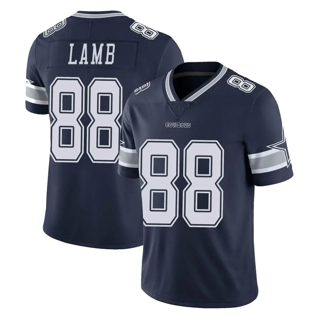Qdoa D.Cowboys #88 CeeDee Lamb Player Navy Vapor Untouchable Limited Home Game Stitched Jerseys