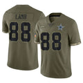 Qdoa D.Cowboys #88 CeeDee Lamb Player Olive Salute to Service Limited Game Stitched Jerseys