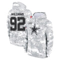 Qdoa D.Cowboys #92 Quinnen Williams Player Arctic Camo Salute to Service Hoodies Limited Game Stitched Jerseys