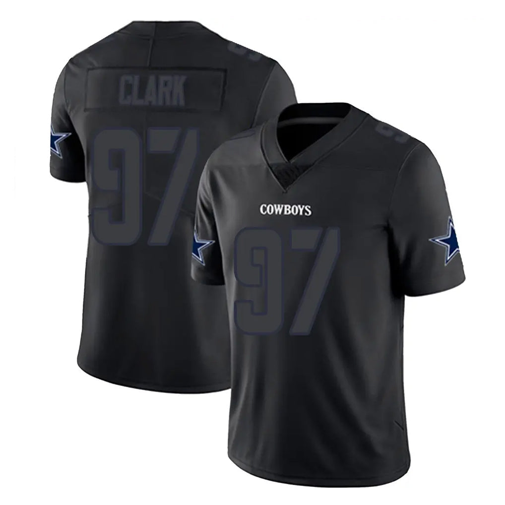 Qdoa D.Cowboys #97 Kenny Clark Player Black Impact Limited Home Game Stitched Jerseys