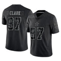 Qdoa D.Cowboys #97 Kenny Clark Player Black Limited Reflective Home Game Stitched Jerseys