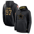 Qdoa D.Cowboys #97 Kenny Clark Player Black Salute to Service Pullover Hoodies Limited Stitched Jerseys