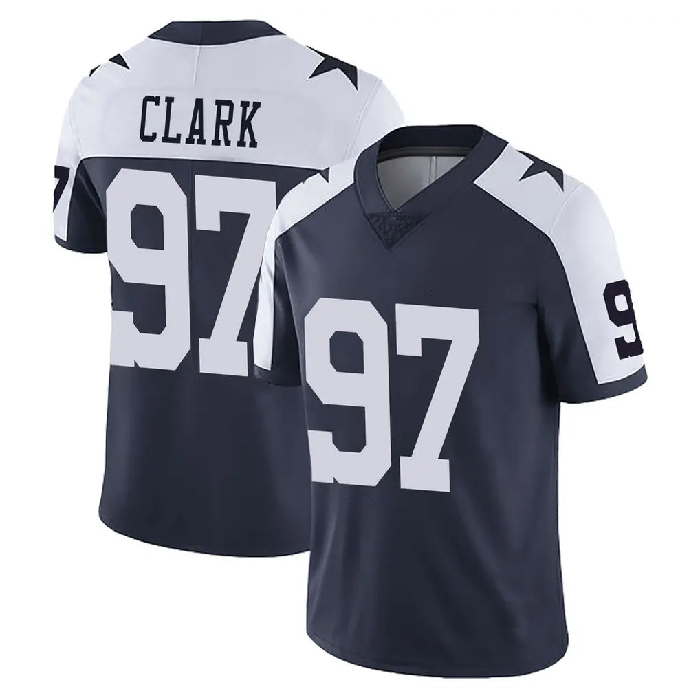 Qdoa D.Cowboys #97 Kenny Clark Player Navy-White Limited Alternate Vapor Untouchable Home Game Stitched Jerseys