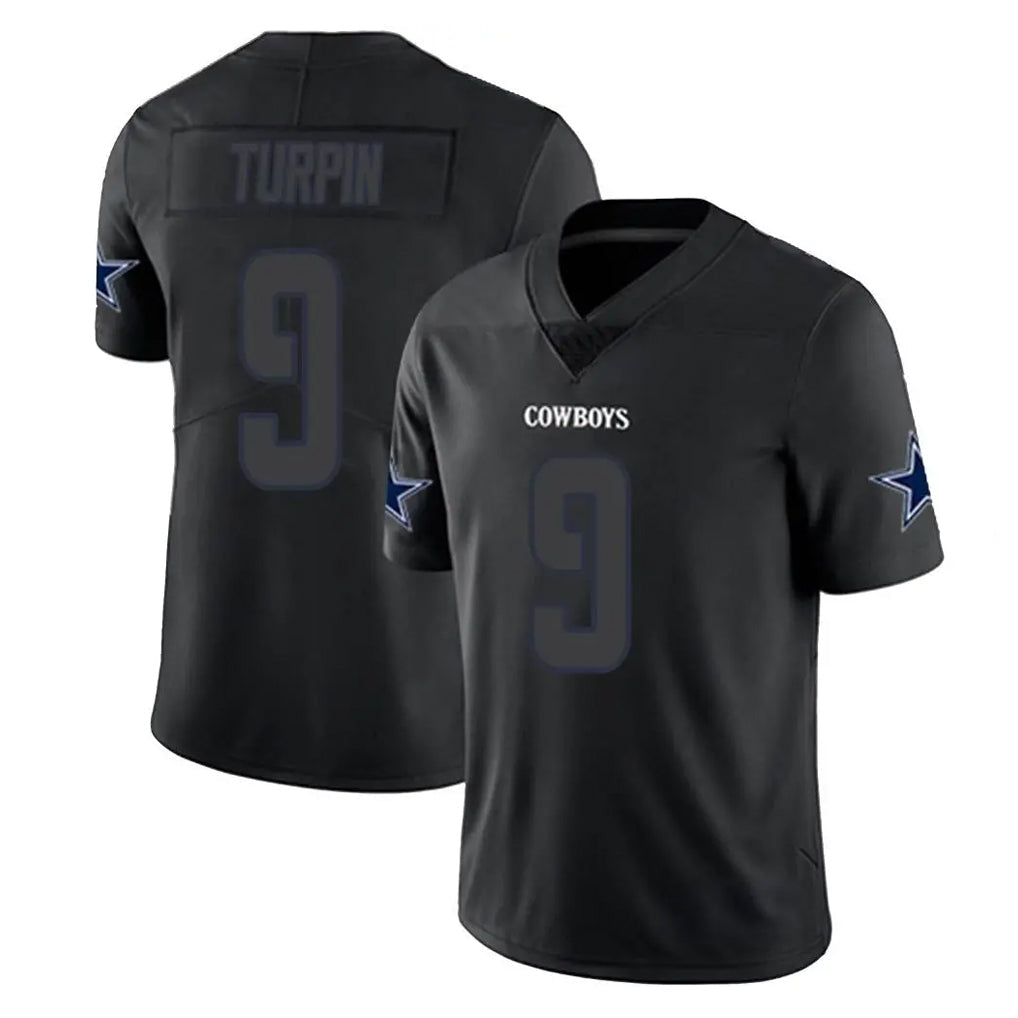 Qdoa D.Cowboys #9 KaVontae Turpin Player Black Impact Limited Home Game Stitched Jerseys
