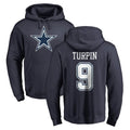 Qdoa D.Cowboys #9 KaVontae Turpin Player Navy Pullover Hoodies Limited Stitched Jerseys