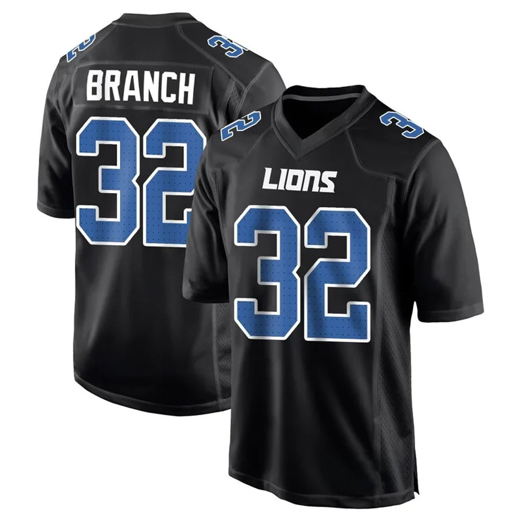 Qdoa D.Lions #32 Brian Branch Player Black Limited Fashion Stitched Jerseys