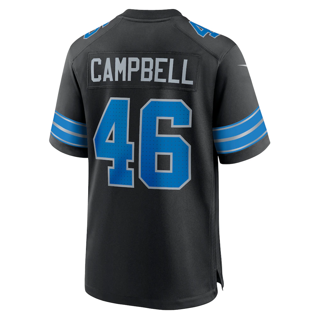 Qdoa D.Lions #46 Jack Campbell Black 2nd Alternate Game Stitched Jerseys