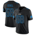Qdoa D.Lions #58 Penei Sewell Player Limited Black Impact Stitched Jerseys