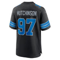 Qdoa D.Lions #97 Aidan Hutchinson Player Black Home Game Stitched Jerseys